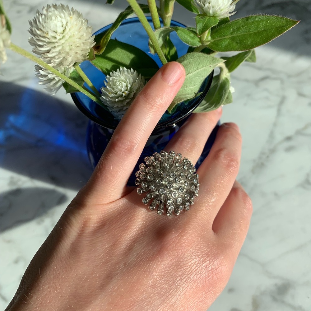 Silver fashion ring